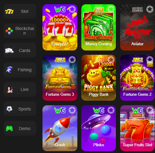 Main screen of bingopkr game page for PK players - 4